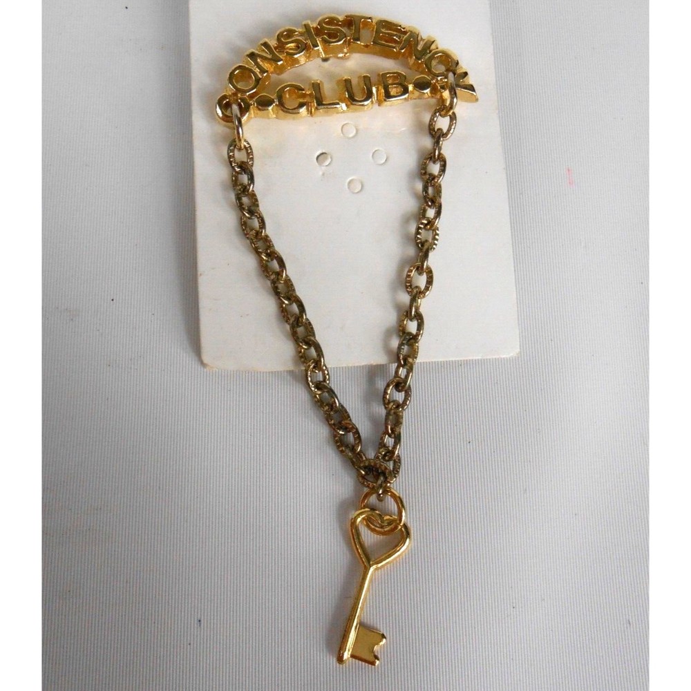 Mary Kay Consistency Club Pin Brooch Sales Award Dangle Key